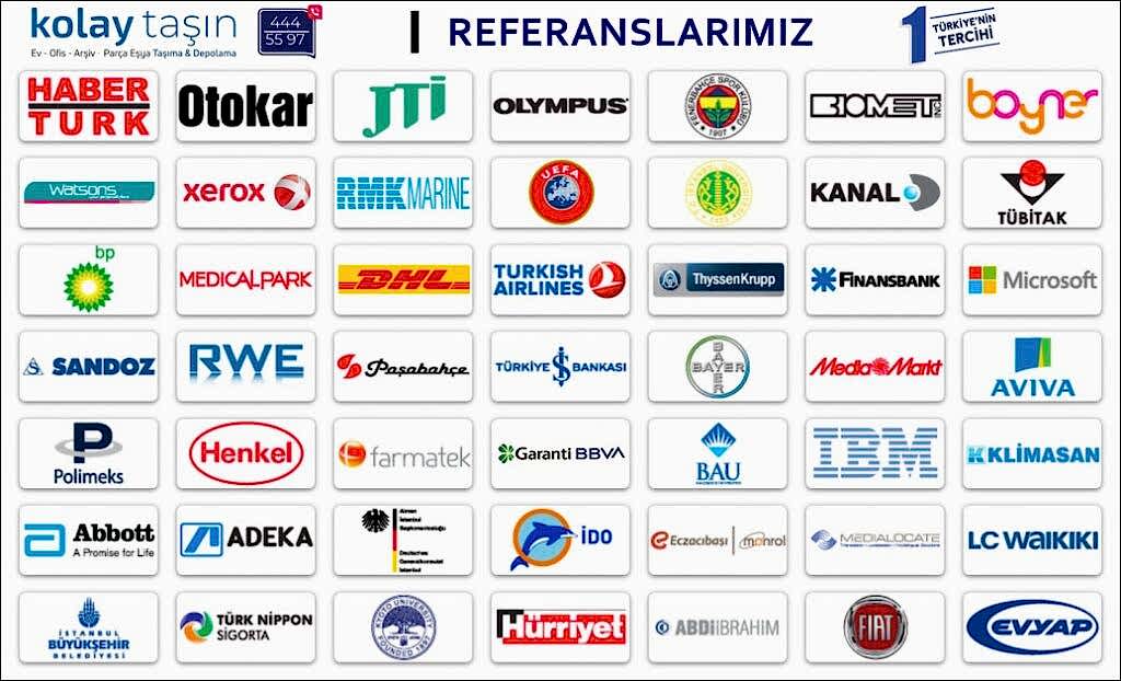 Nakliyat Referansları Kolay Taşın